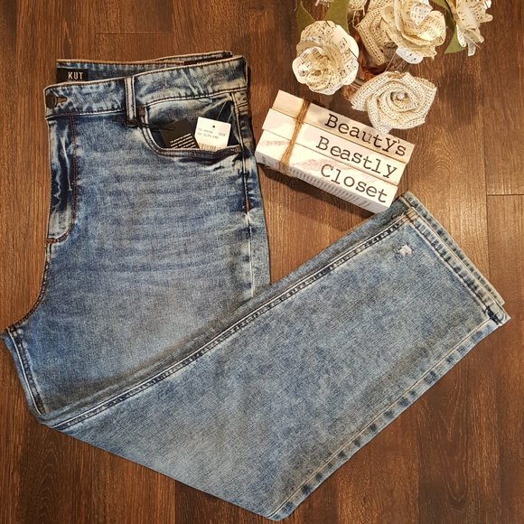 Kut from the Kloth Denim - Kut Kloth Naomi Girlfriend Ankle Straight Jeans 16